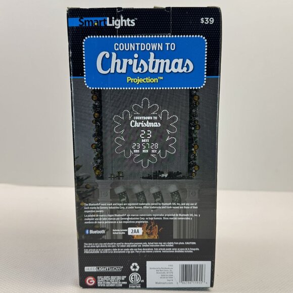 Gemmy SmartLights Countdown To Christmas Projector App-Controlled Bluetooth NEW - Picture 10 of 16